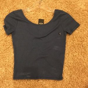 Hollister Blue Crop Top